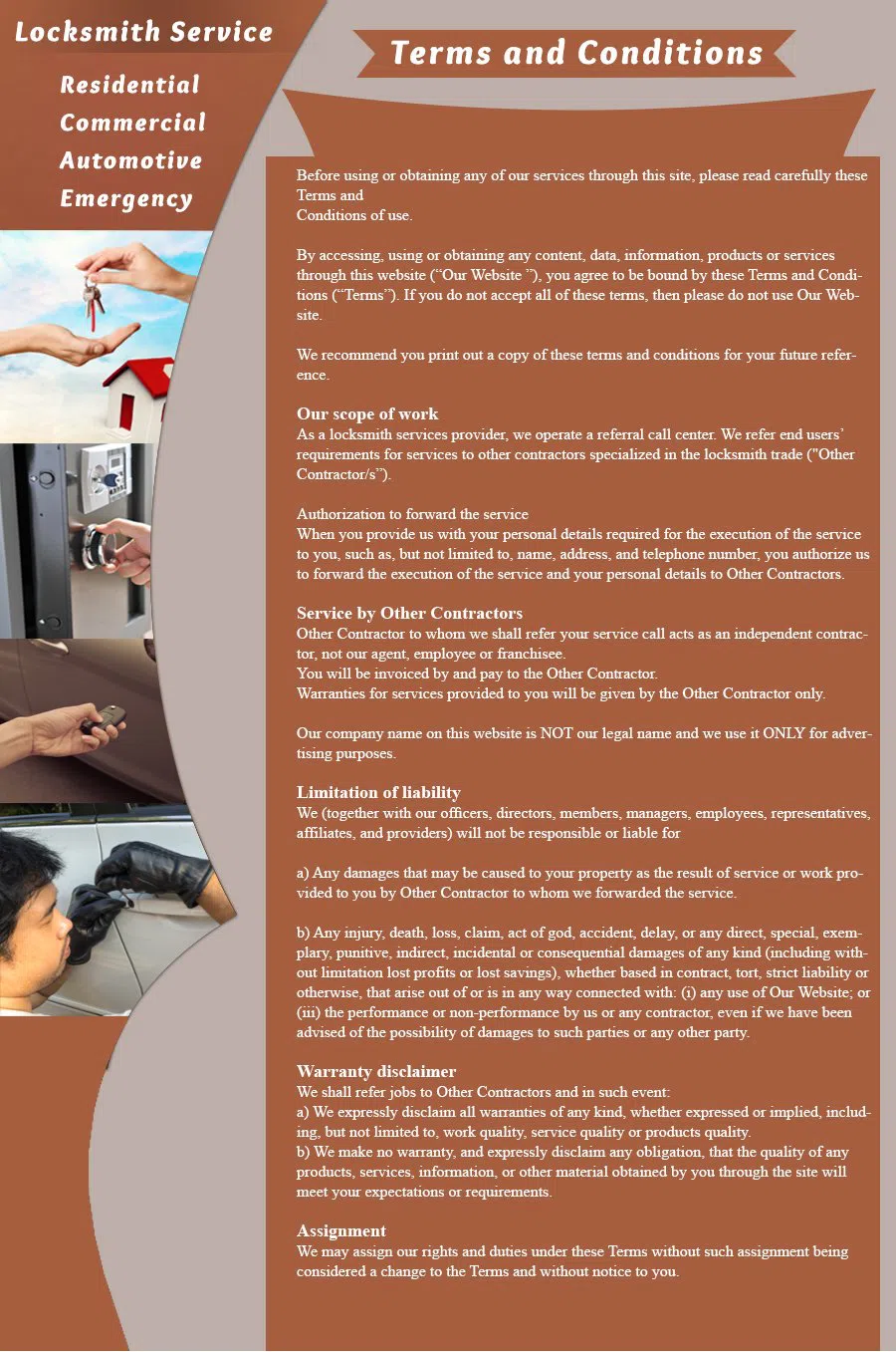 Winthrop Locksmith Service Winthrop, MA 617-826-6191 - terms-and-condition